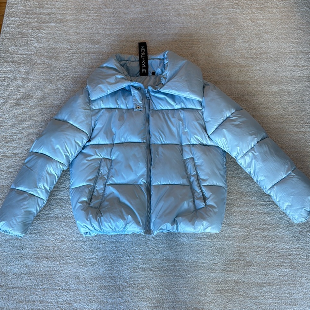 Kendall & Kylie blue puffer jacket